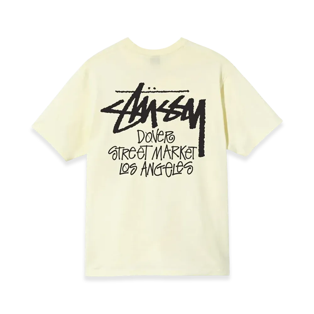 Stussy Stock DSM Los Angeles Tee 2021 "Pale Yellow"