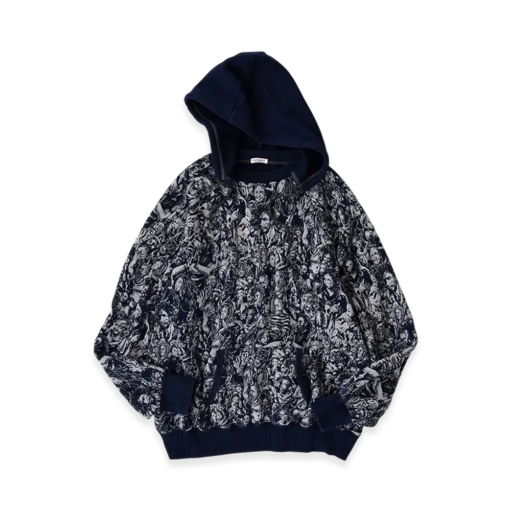 NICENESS Elliott Hooded Sweatshirt - Woodstock Cotton "Navy"