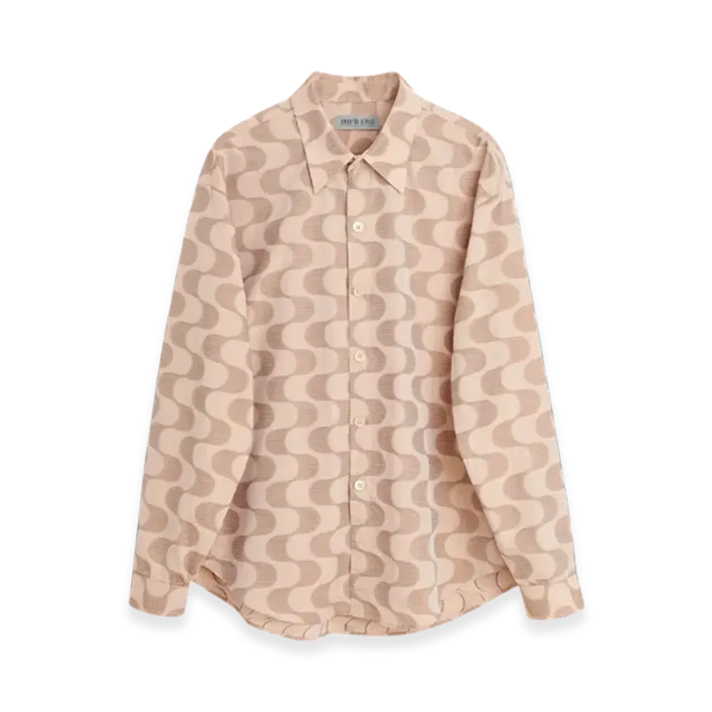 OUR LEGACY Work Shop Garibaldi Shirt "Swirl Amaretto"