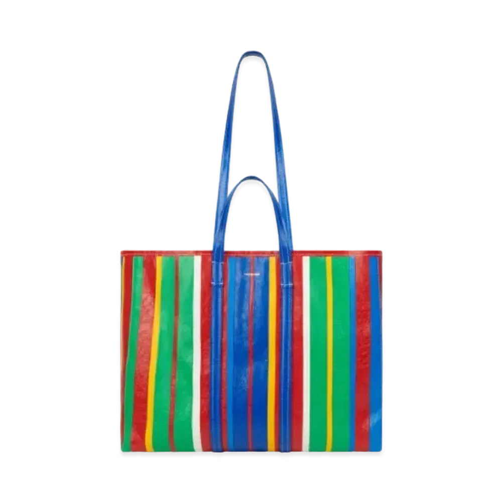 BALENCIAGA Barbes Large East-West Shopper Bag "Blue"