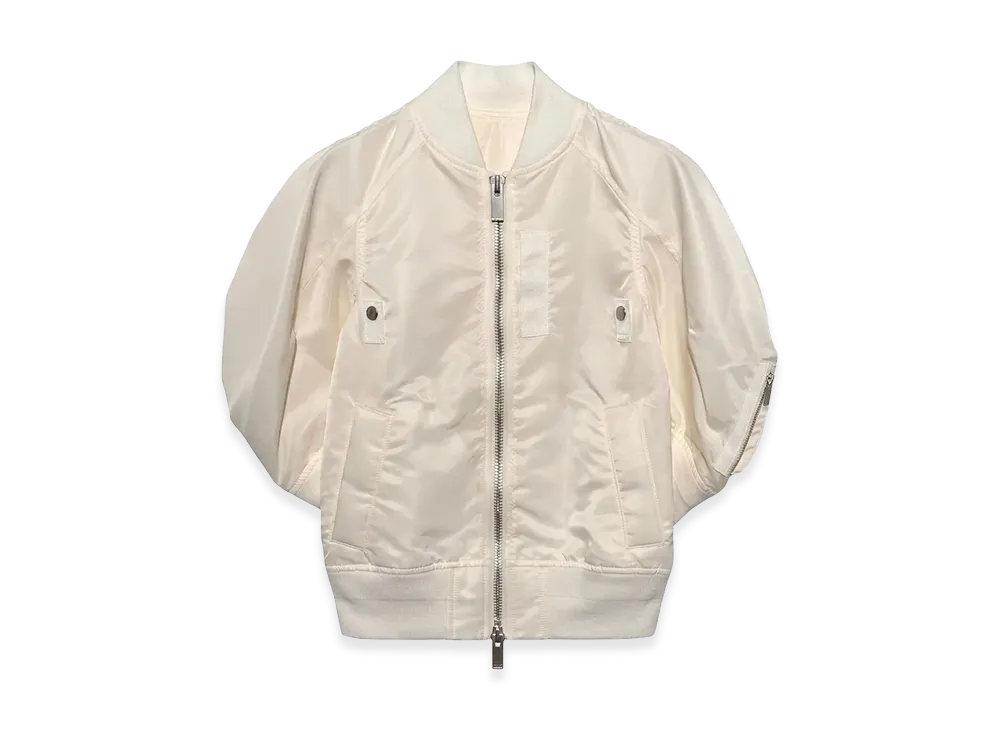 sacai Women's Nylon Twill Blouson "White"
