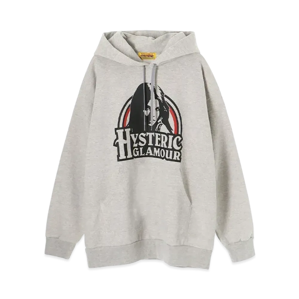 HYSTERIC GLAMOUR Sunset NY Oversized Hoodie "Top Gray"