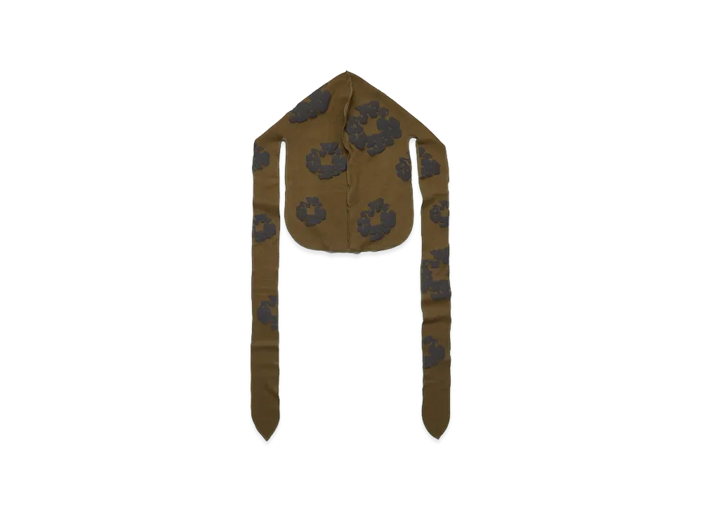 DENIM TEARS Thermal Cotton Wreath Durag "Olive"