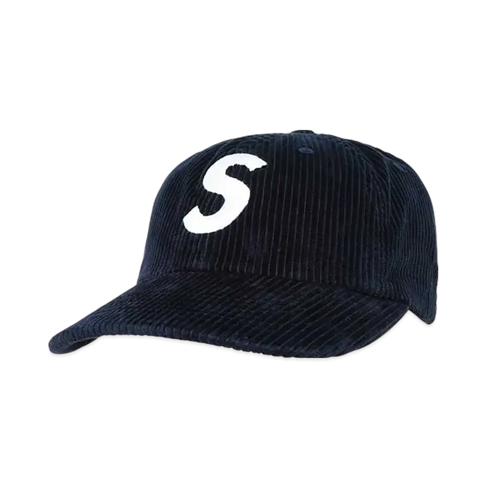 Supreme Corduroy S Logo 6-Panel "Navy"