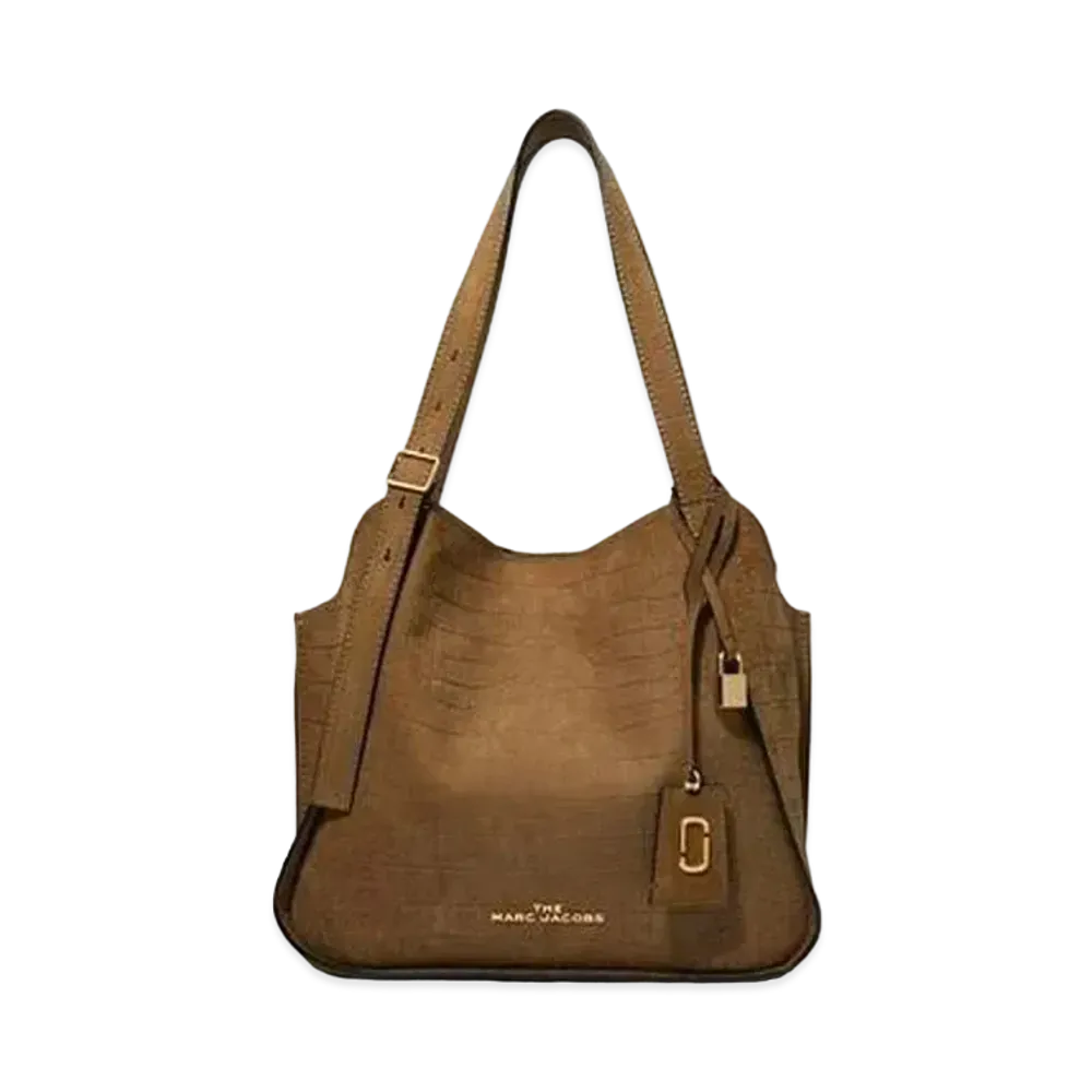 Marc Jacobs The Croc Embossed Director Tote "Taupe"