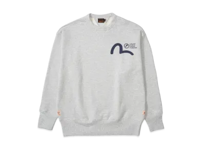 PALACE x EVISU Crew "Grey Marl"