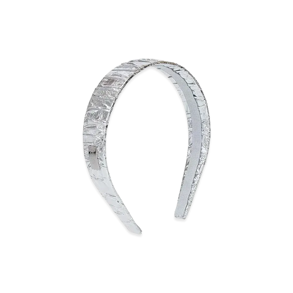 MM6 Maison Margiela Women's Hairband "Silver"