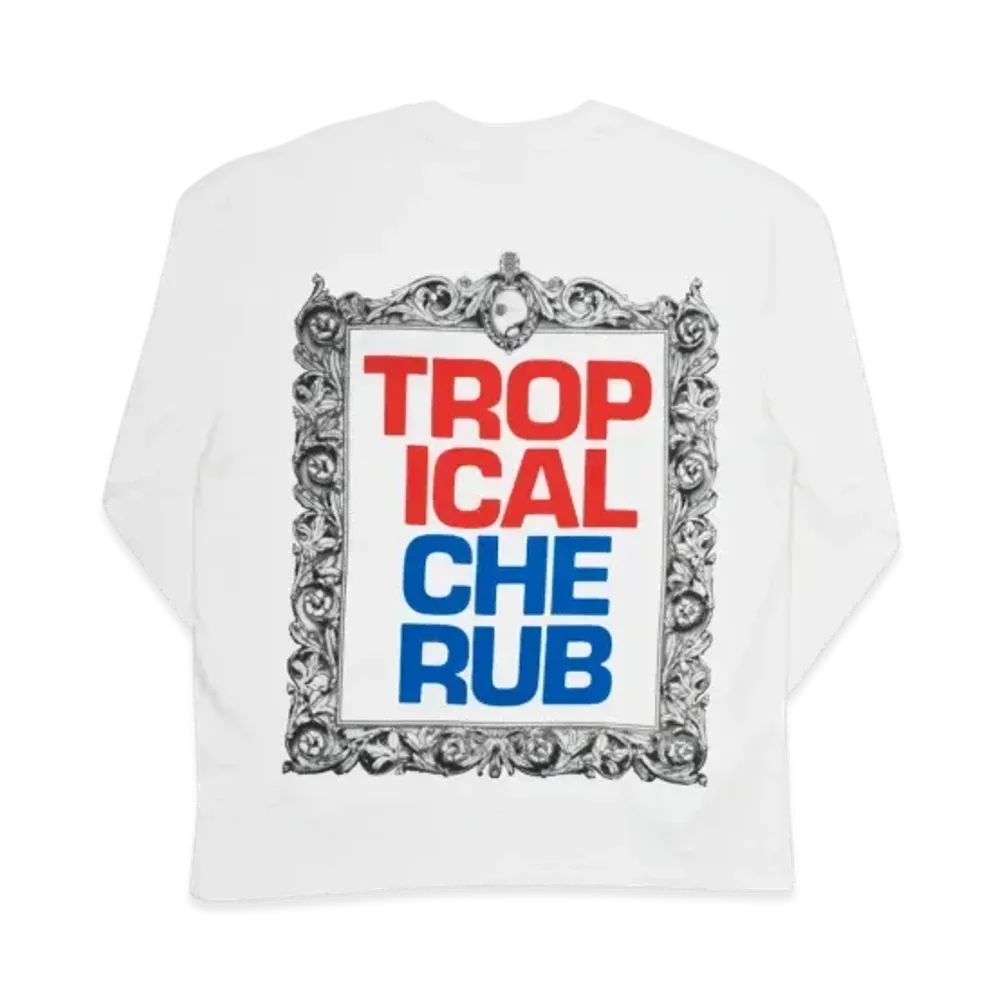 PALACE Tropical Cherub L/S T-Shirt "White"