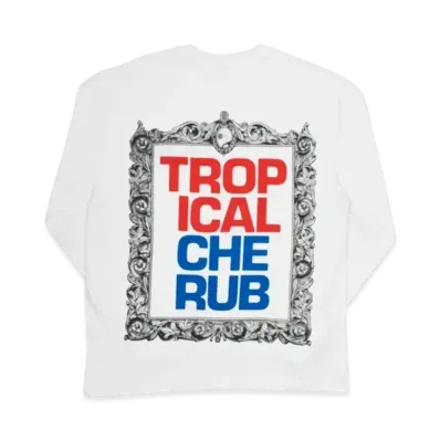 PALACE Tropical Cherub L/S T-Shirt "White"