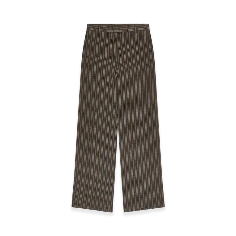DRIES VAN NOTEN Women's Wide Leg Pants "Brown"