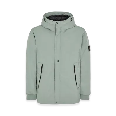 Stone Island 41826 Micro Twill Primaloft Pure Insulation Technology Hooded Jacket - 23FW "Sage Green"