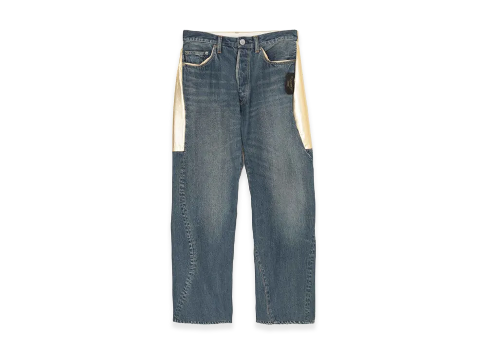 UNDERCOVER Sheepskin Paneled Denim Pants "Indigo"
