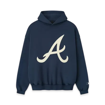 FEAR OF GOD ESSENTIALS Braves Sport Hoodie "Midnight Navy"