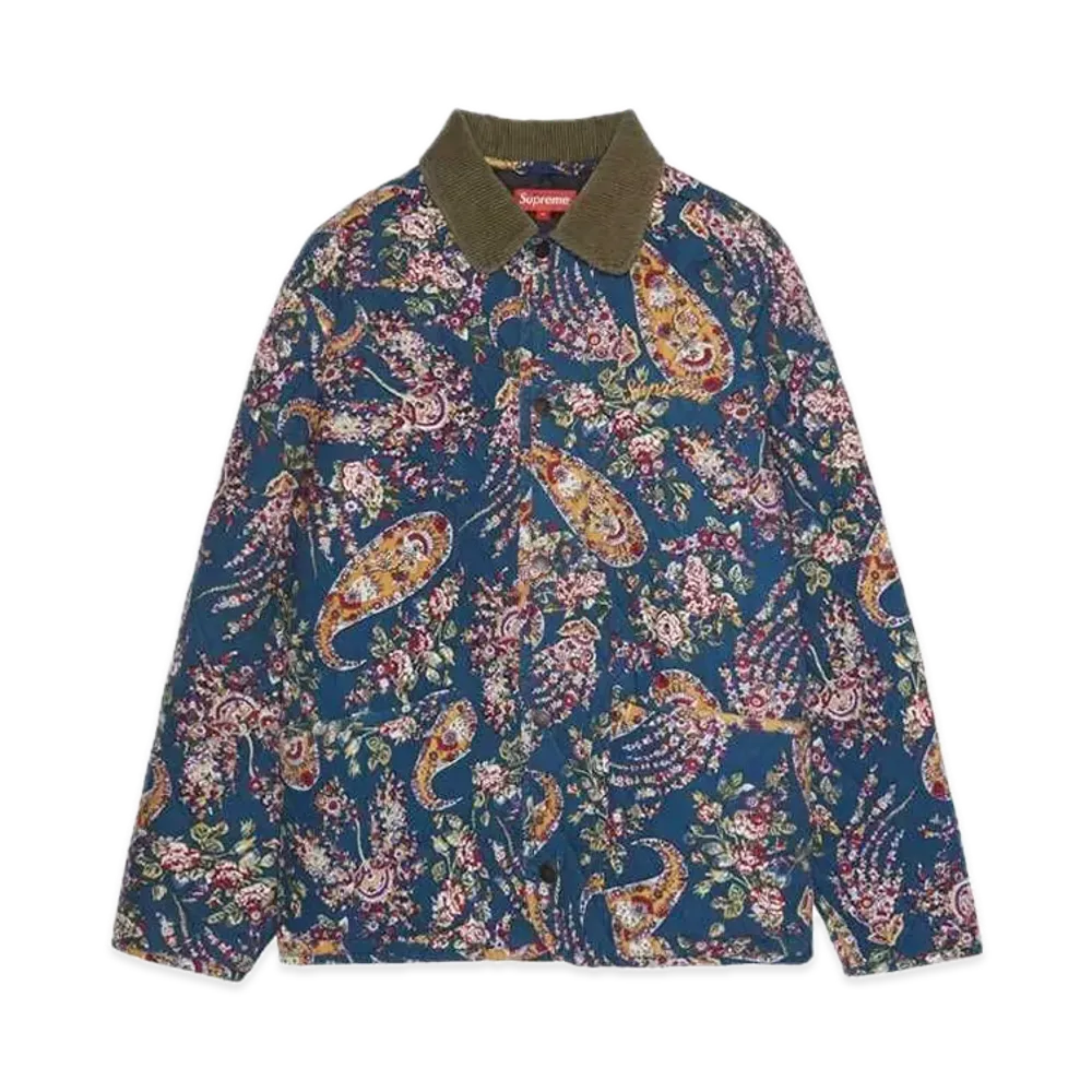 Supreme Quilted Paisley Jacket "Blue"