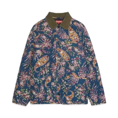 Supreme Quilted Paisley Jacket "Blue"