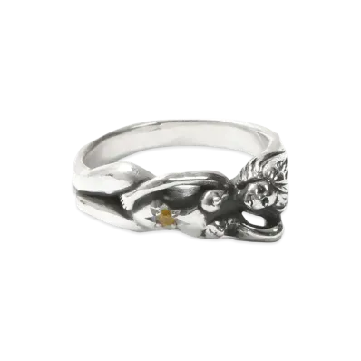 WACKO MARIA Nude Ring "Yellow Sapphire"