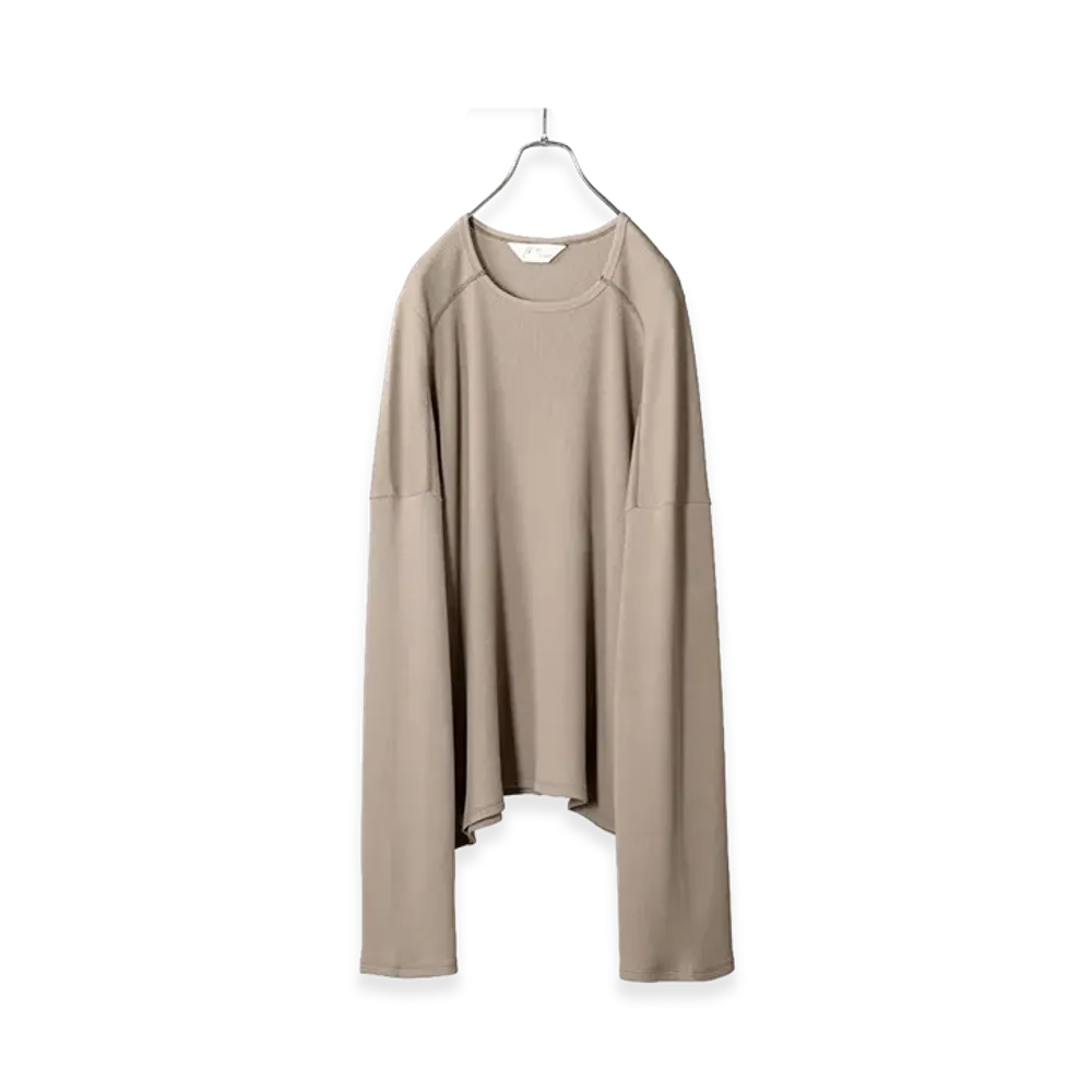 ANCELLM C/CA LS T-Shirt "Sand"
