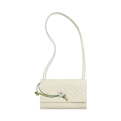 Bottega Veneta Andiamo Daisy Pouch "Sea Salt"