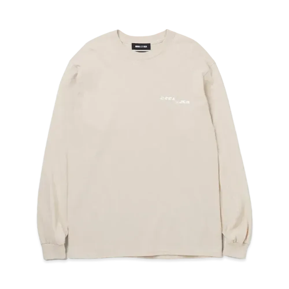 NEIGHBORHOOD WIND AND SEA NHWDS-2 / C-TEE . LS "Beige"
