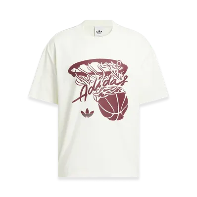 adidas Hot Shots Graphic Short Sleeve T-Shirt "Ivory"