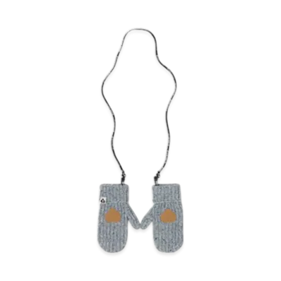 A BATHING APE APEE Suede Badge Mitten "Blue"