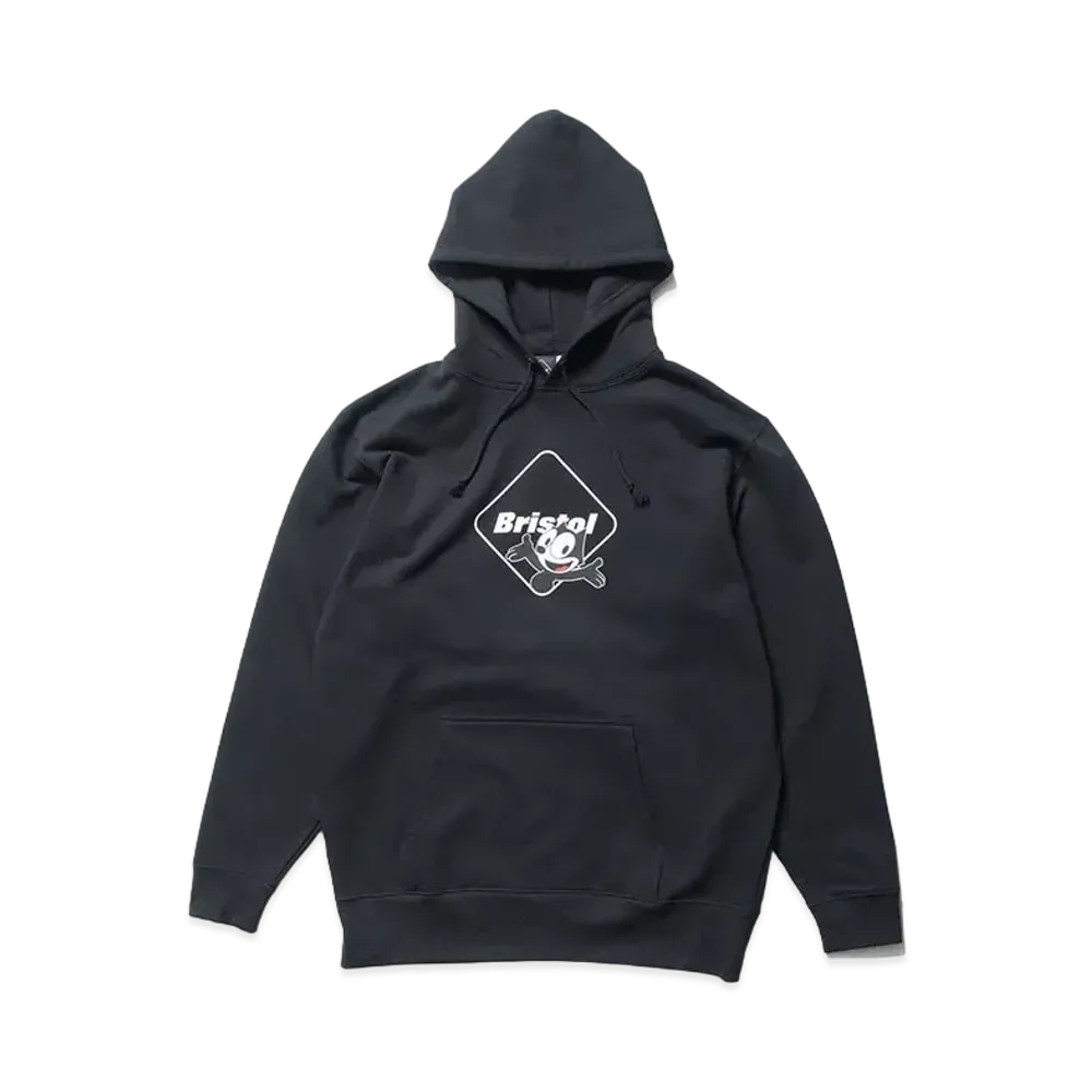 F.C.REAL BRISTOL Felix The Cat Supporter Sweat Hoodie "Black"