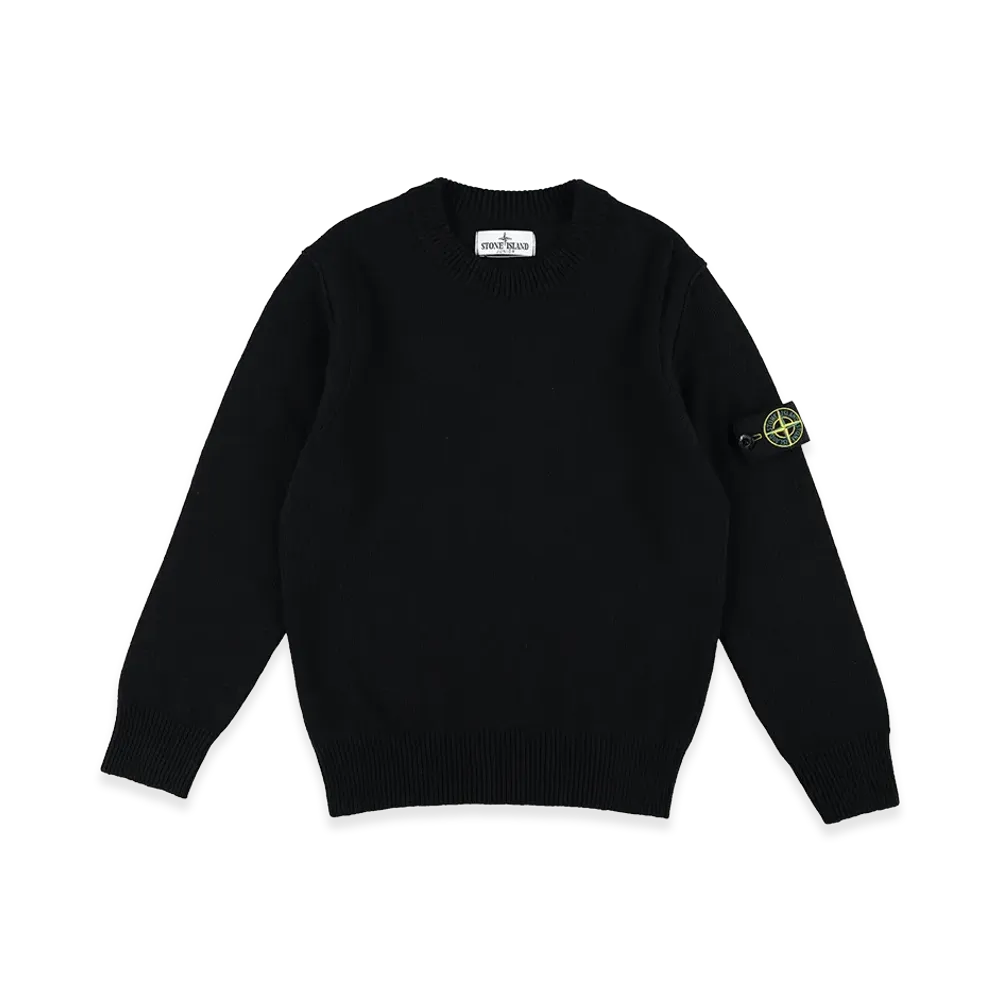 Stone Island Kids Sweaters "Black"