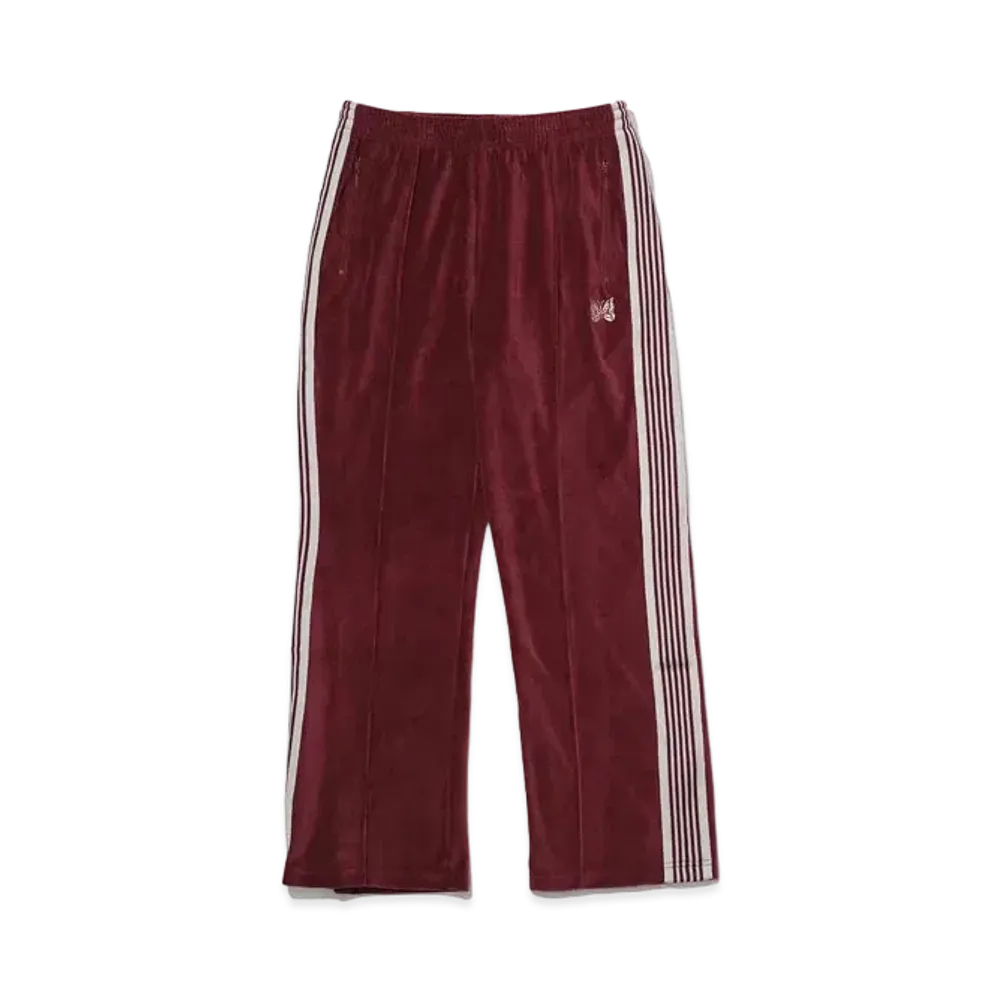 KEBOZ x NEEDLES Velour Track Pant "Burgundy"