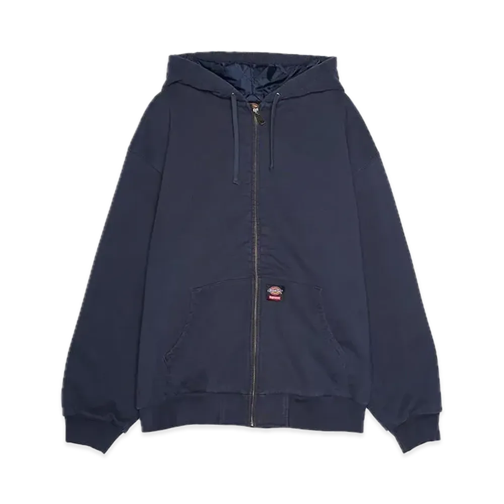Supreme x Dickies Quilted Lined Zip Up Hooded Sweatshirt "Navy"