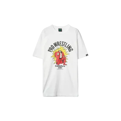 PRO WRESTLING NOAH 25th ANNIV \ Mongra POP Illustration T-SHIRT (KENOH) "WHITE"