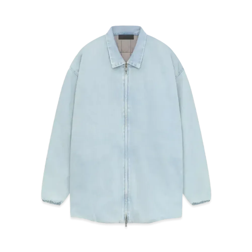 FEAR OF GOD ESSENTIALS Filled Shirt Jacket "Light Wash Denim"