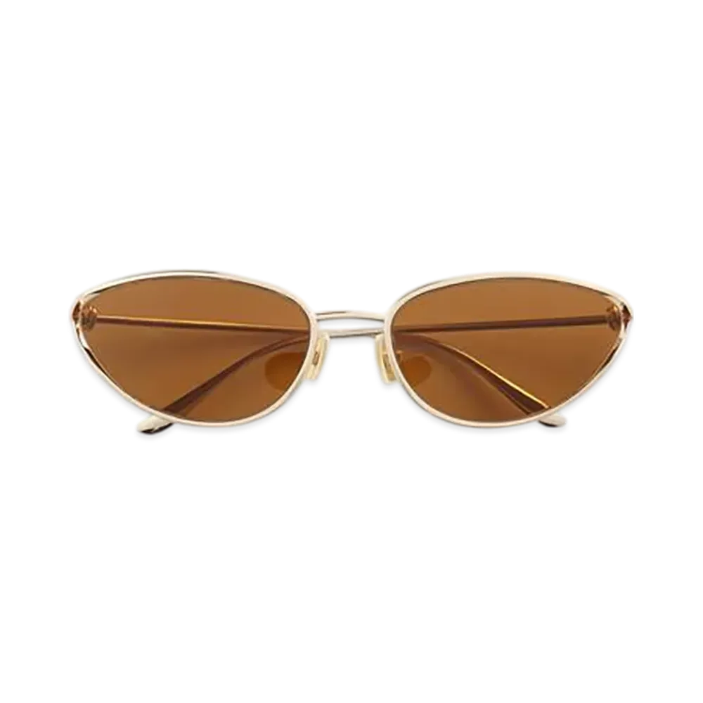Bottega Veneta Knot Cat Eye Sunglasses "Gold/Brown"
