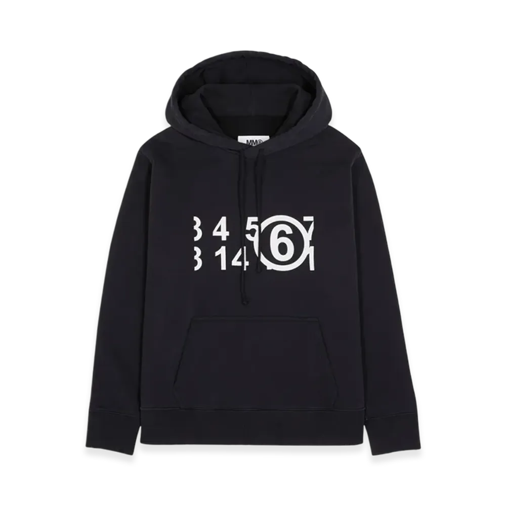 MM6 Maison Margiela Circle 6 Logo Hoodie "Black"