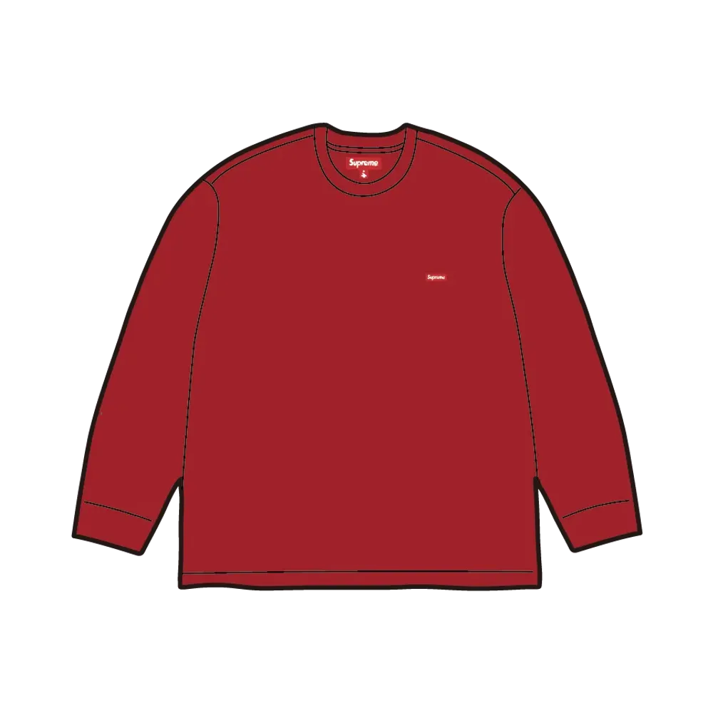 Supreme Small Box L/S Tee (25FW) "Red"