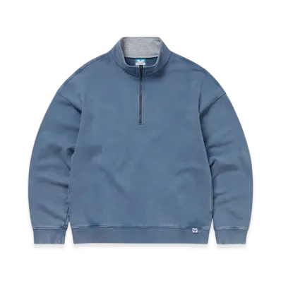 thisisneverthat x Disney Mickey Frame Half Zip Sweatshirt "Dusty Blue"