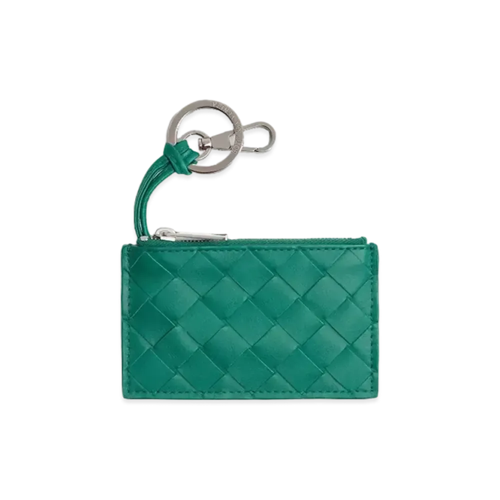 Bottega Veneta Key Pouch "Racing Green"