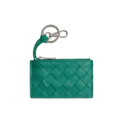 Bottega Veneta Key Pouch "Racing Green"
