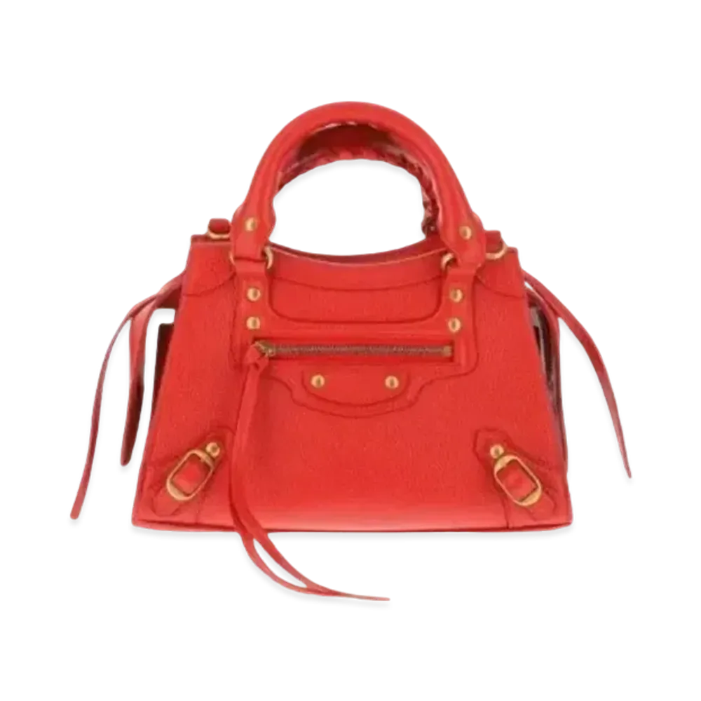 BALENCIAGA Calfskin Mini Bag "Red"