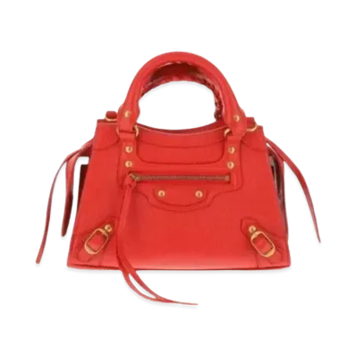 BALENCIAGA Calfskin Mini Bag "Red"