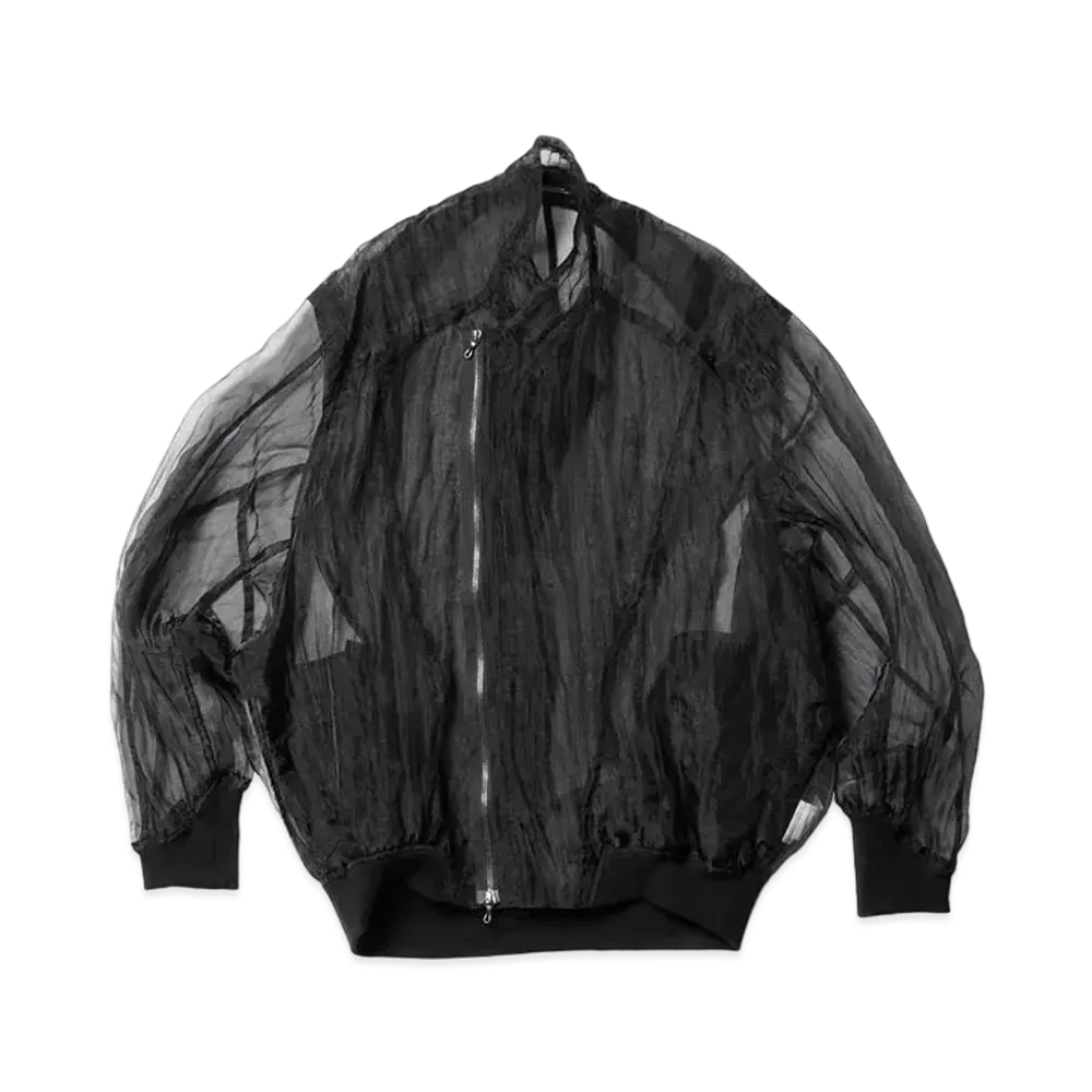 JULIUS Clear Bomber Jacket "Black"