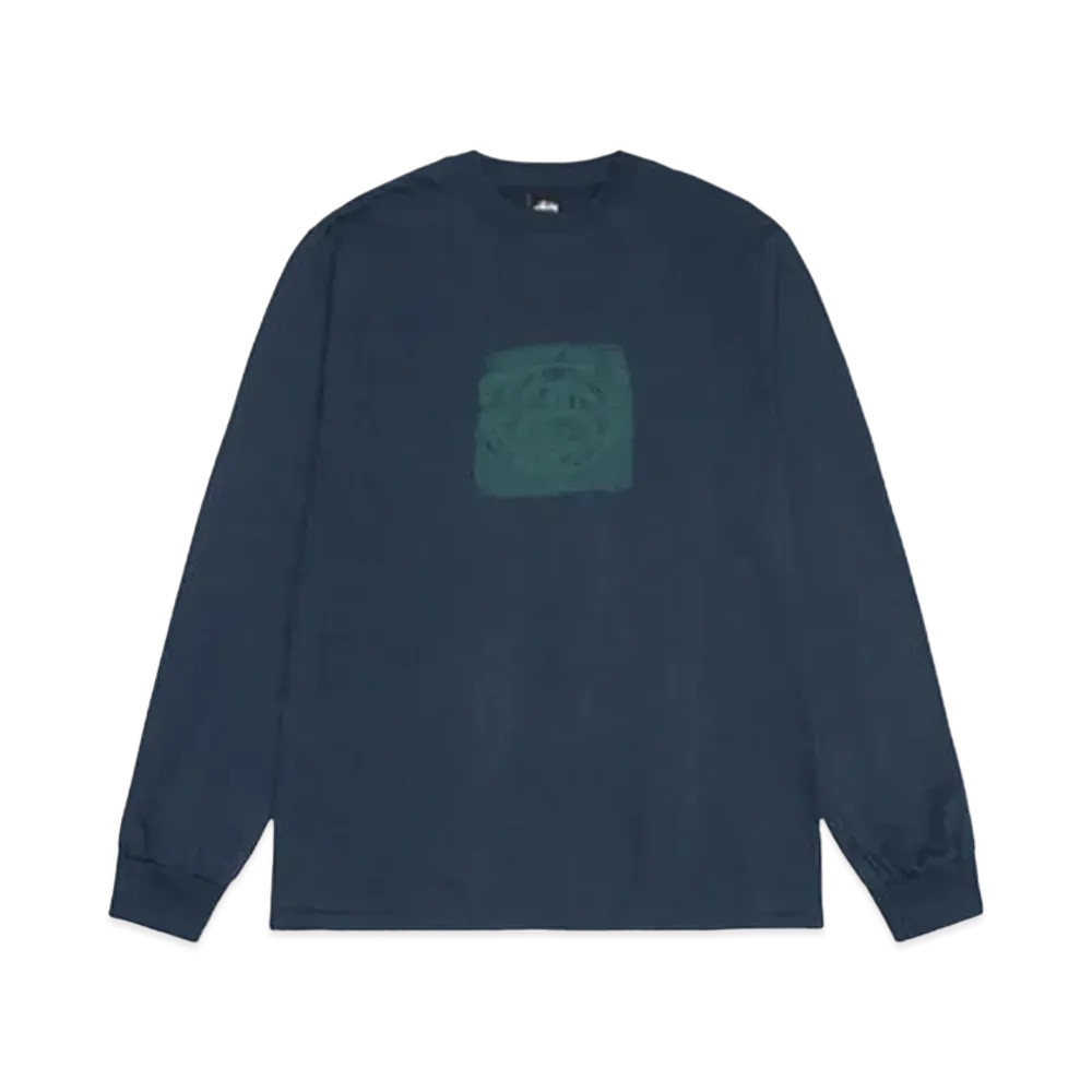 Stussy Mono LS Tee "Navy"