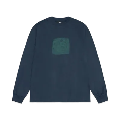 Stussy Mono LS Tee "Navy"