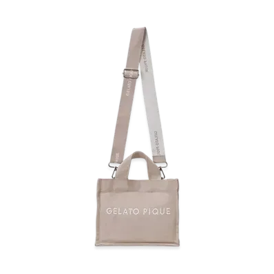 GELATO PIQUE Canvas Logo Shoulder Bag "Beige"
