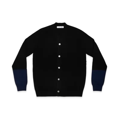 COMME des GARCONS SHIRT Cardigan V Neck "Black/Navy"