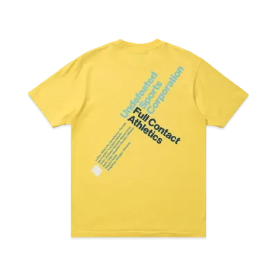 UNDEFEATED SPORTS CORP S/S TEE - 80245 "Yellow"