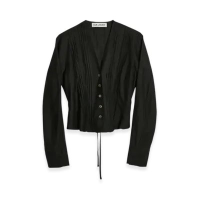 OUR LEGACY Women's Pleated Blouse Experienced Viscose "Black"