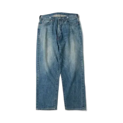 A.PRESSE No.22 Washed Wide Denim Pants "Indigo"