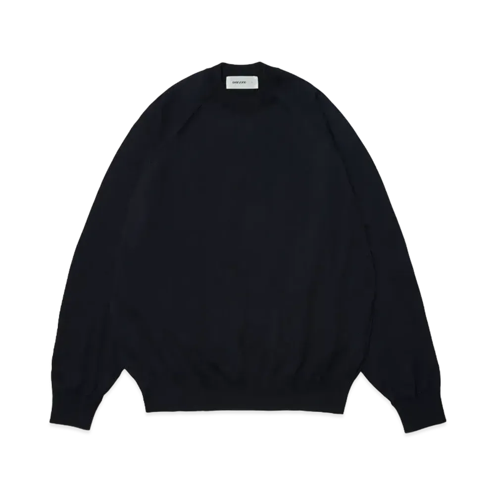everyone High Gauge Knit Sweater "Navy"