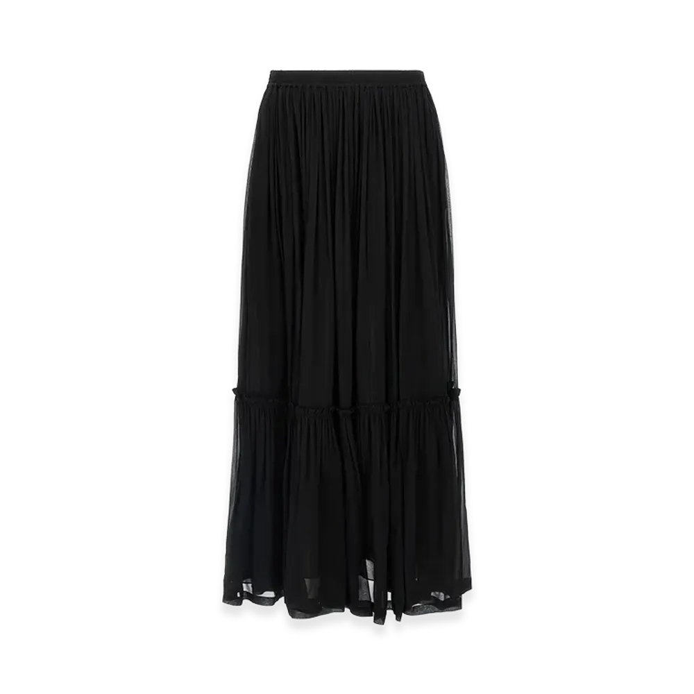 Saint Laurent Women's Long Skirt "Black"