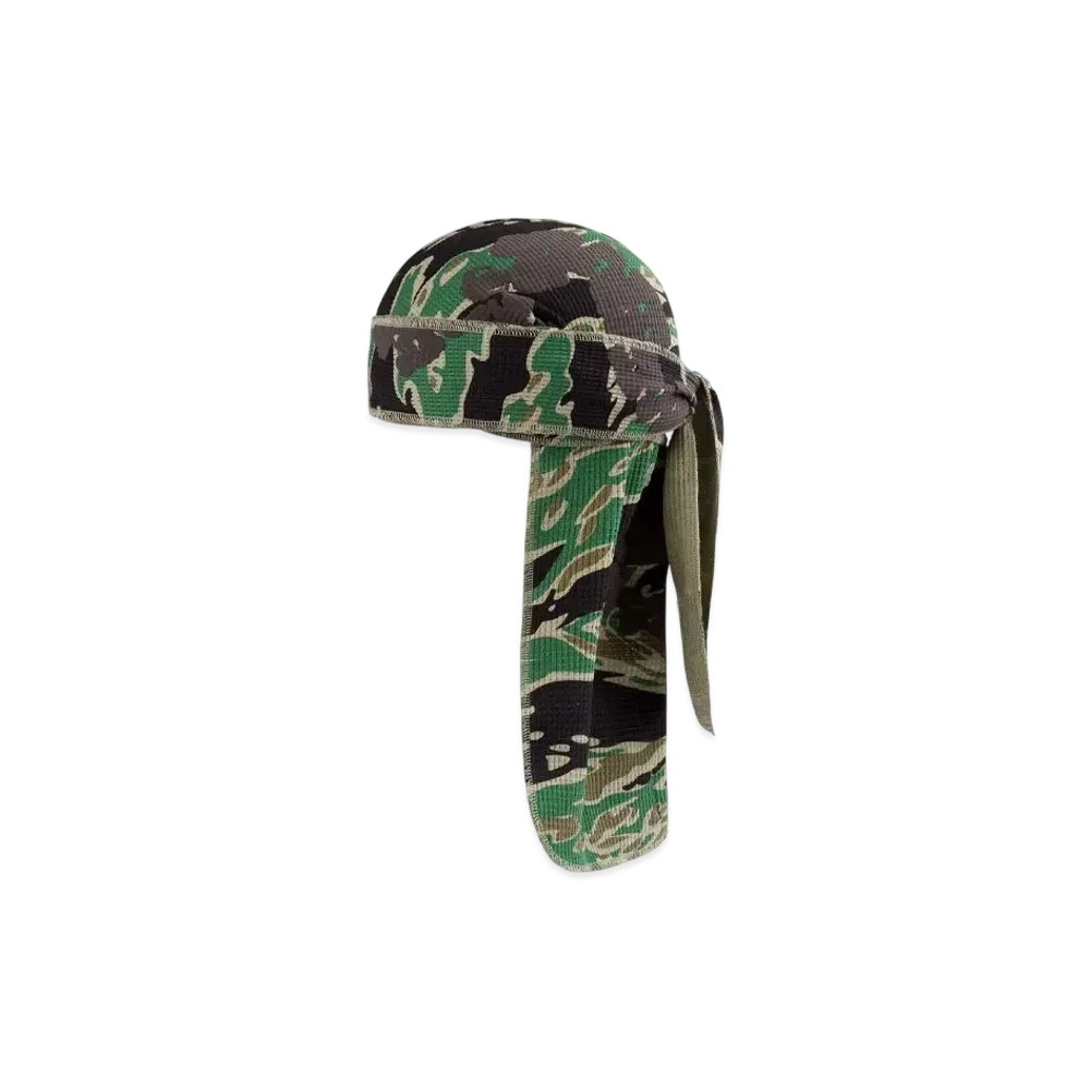 DENIM TEARS Green Camo Cotton Wreath Durag "Tiger Camo"